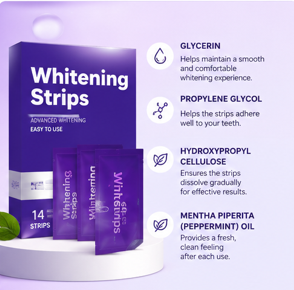 Glow-Up Teeth Whitening Strips